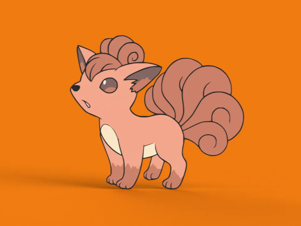 Vulpix Wall Art