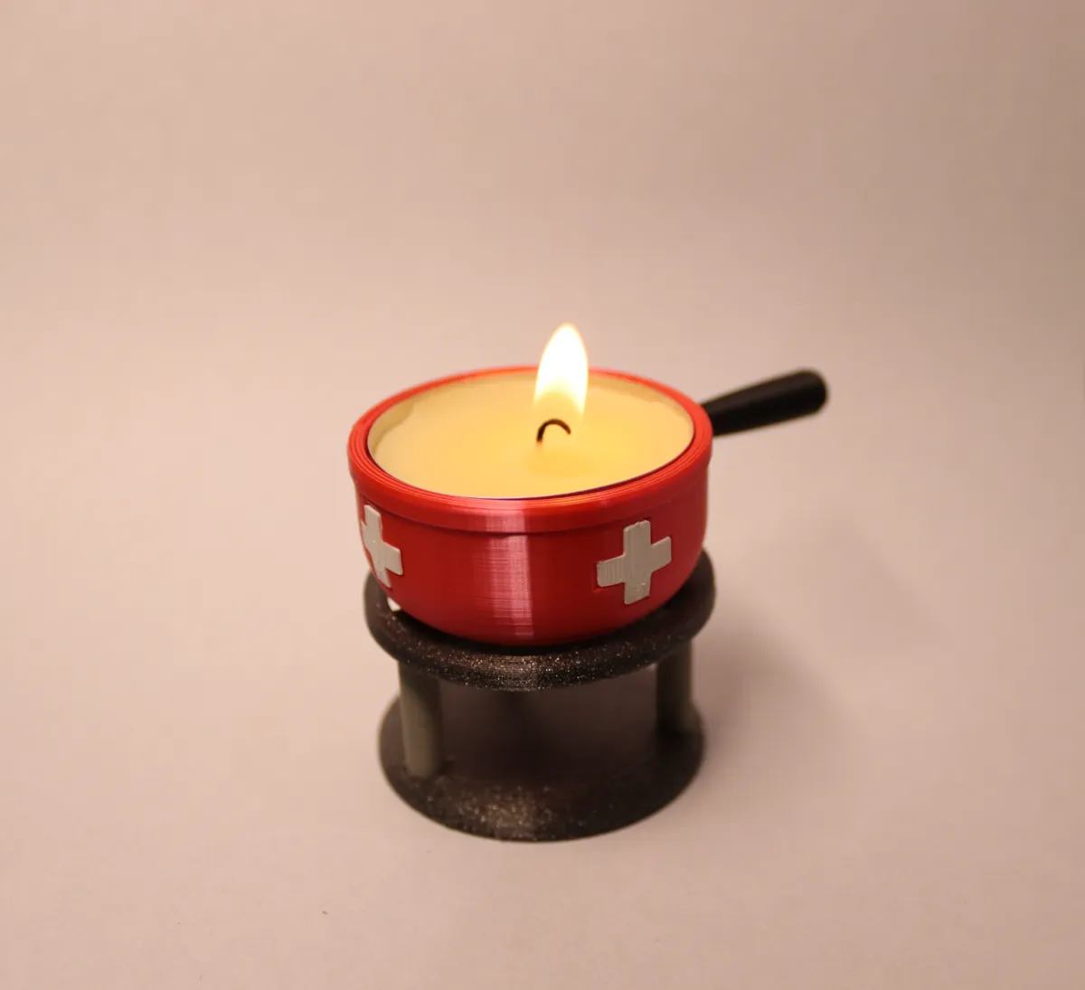 Mini Swiss Fondue Pot, photo 2 of 4 - Mini Swiss Fondue Pot Household