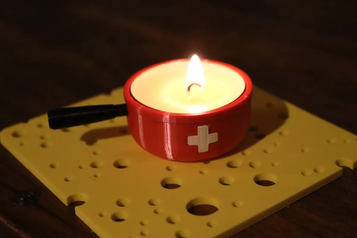 Mini Swiss Fondue Pot, photo 3 of 4 - Mini Swiss Fondue Pot Household