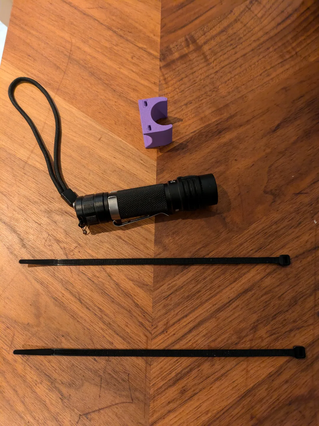 Bicycle flashlight mount (Wurkkos WK03), photo 2 of 4 - Bicycle flashlight mount (Wurkkos WK03) Cycling