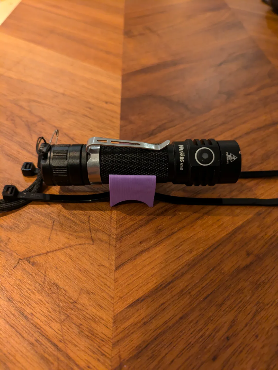 Bicycle flashlight mount (Wurkkos WK03), photo 4 of 4 - Bicycle flashlight mount (Wurkkos WK03) Cycling