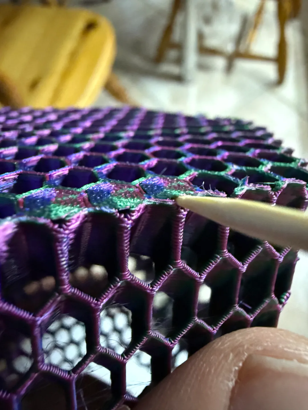 Mind blowing see through pen-holder (honeycomb), photo 4 of 4 - Mind blowing see through pen-holder (honeycomb) Desk & Office