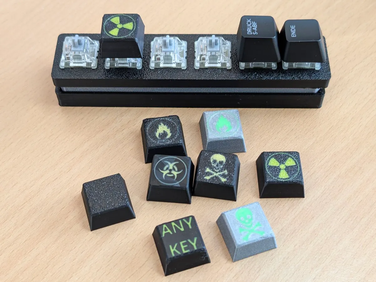 Jogis Keycaps for MX-Keys #1 - Warnsigns - Other Hobby & DIY, in stock in India