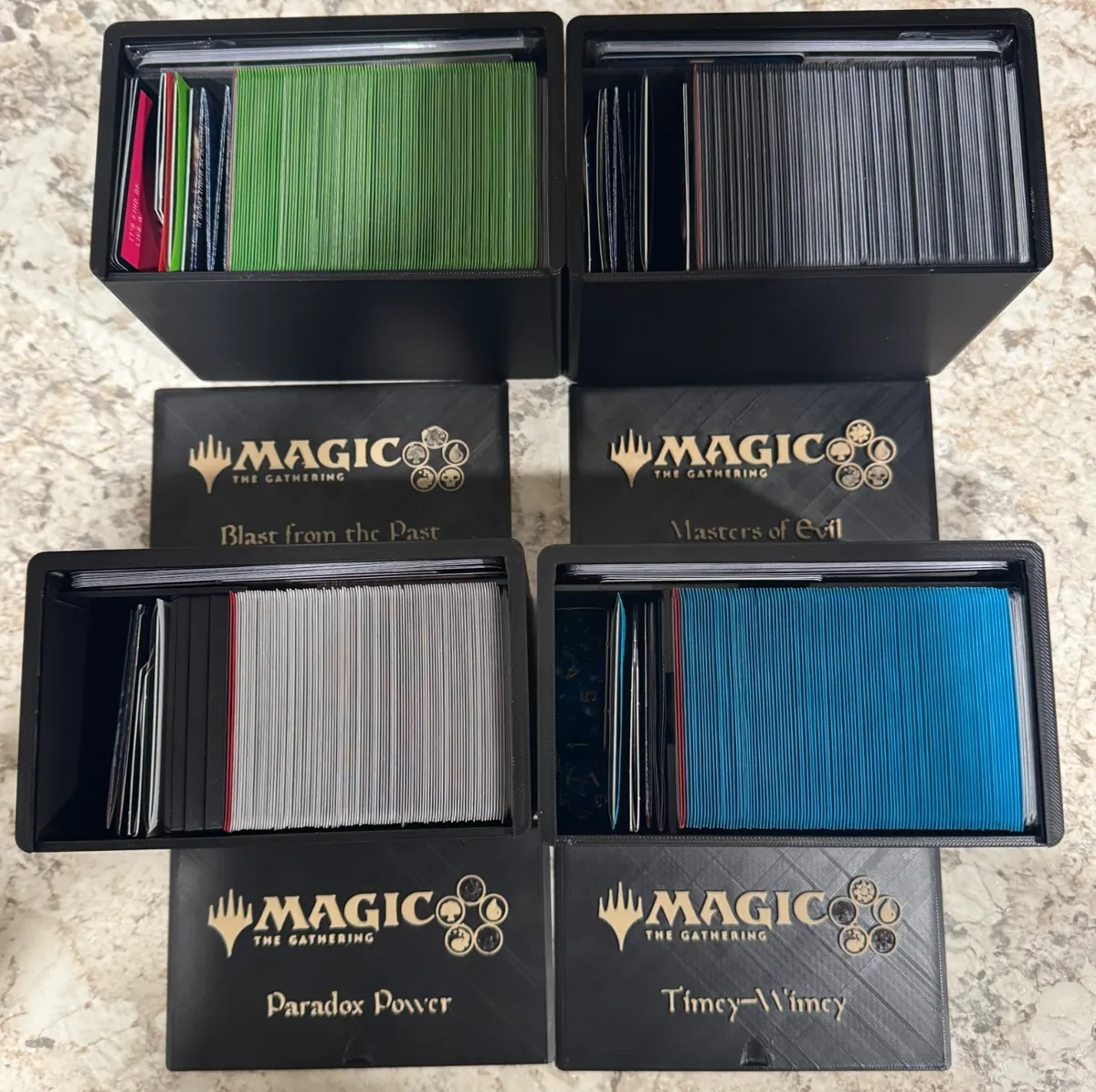 MTG Planes/Commander Box 100+ Double Sleeved Cards - MTG Deck Boxes, in stock
