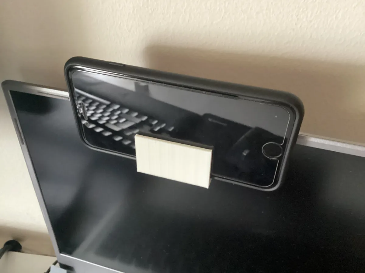 iPhone Mount for MacBook Continuity Camera, photo 2 of 3 - iPhone Mount for MacBook Continuity Camera Household