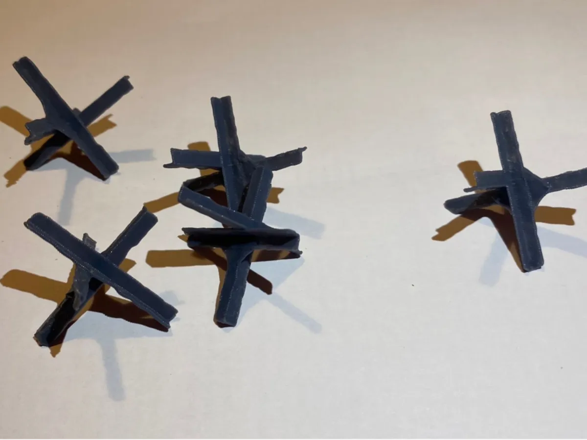 Miniature Tank Traps Table Top Games Diorama - Board Games, in stock in India