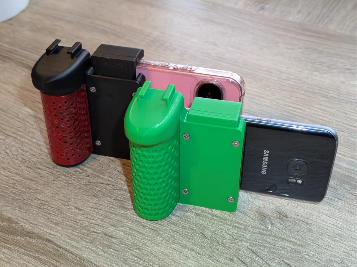 Spring Loaded Phone Camera Grip