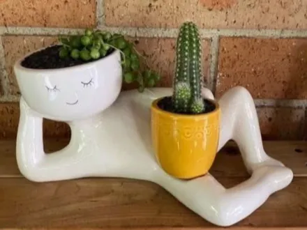 Reclining Plant Holder