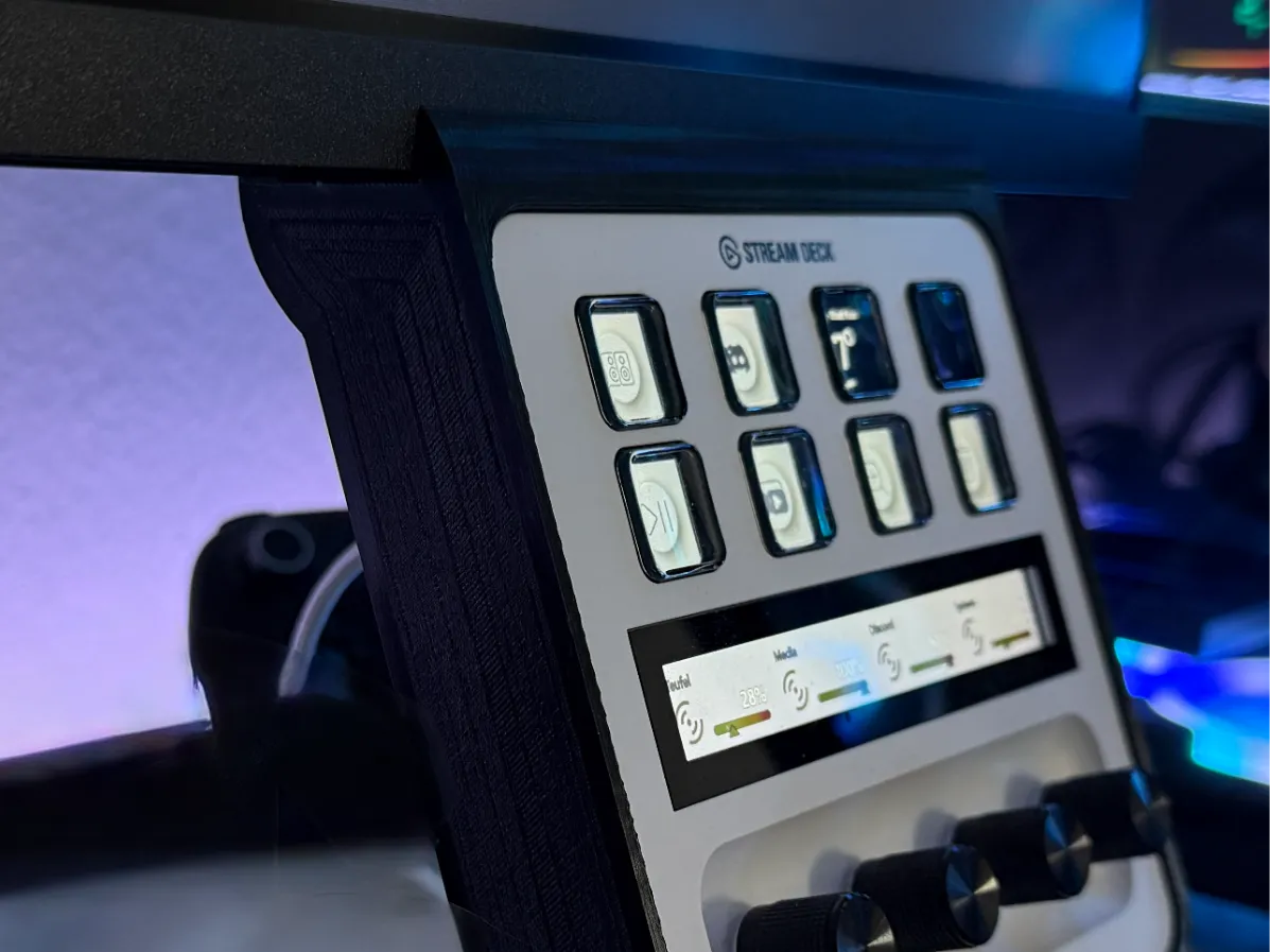 Stream Deck Plus Monitorhalterung
