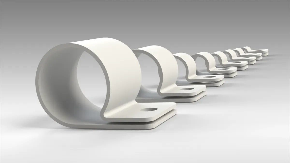 Cable Clamps Various Sizes P-Clips Management