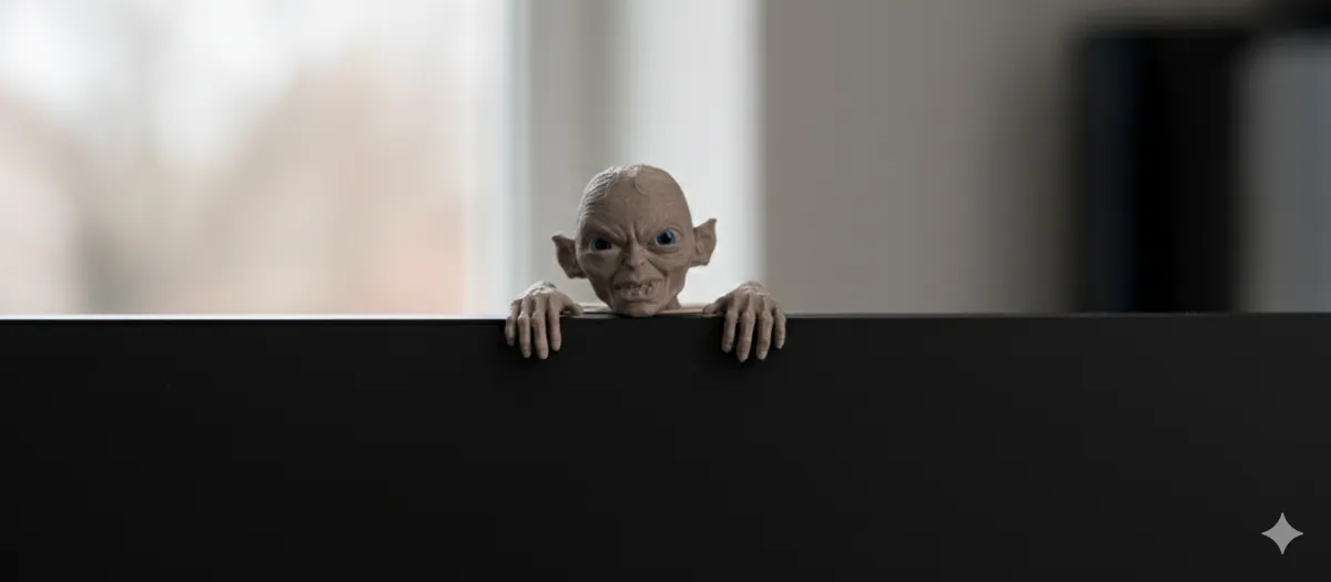 Monitor Gollum - Lurking to get you! just 9g!, photo 4 of 4 - Monitor Gollum - Lurking to get you! just 9g! Desk & Office