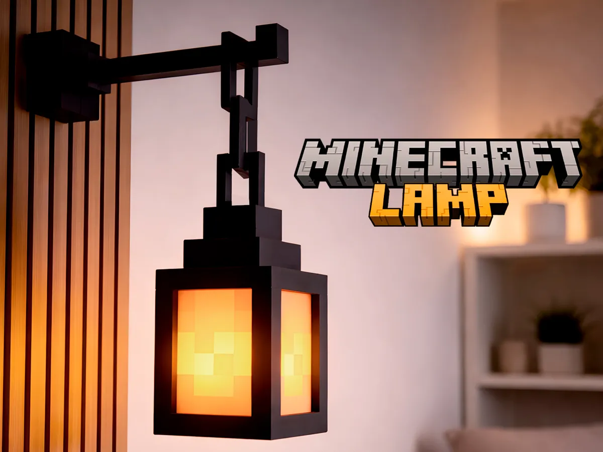 Minecraft Lamp, Lámpara Decorativa