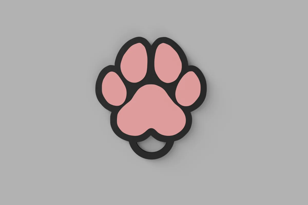 Cute Paw Keychain / Keyring