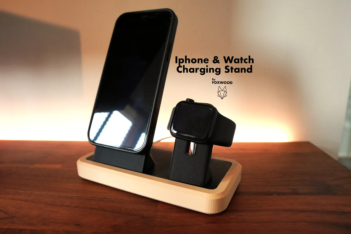 iPhone and Apple Watch Charging Stand - Office, in stock in India