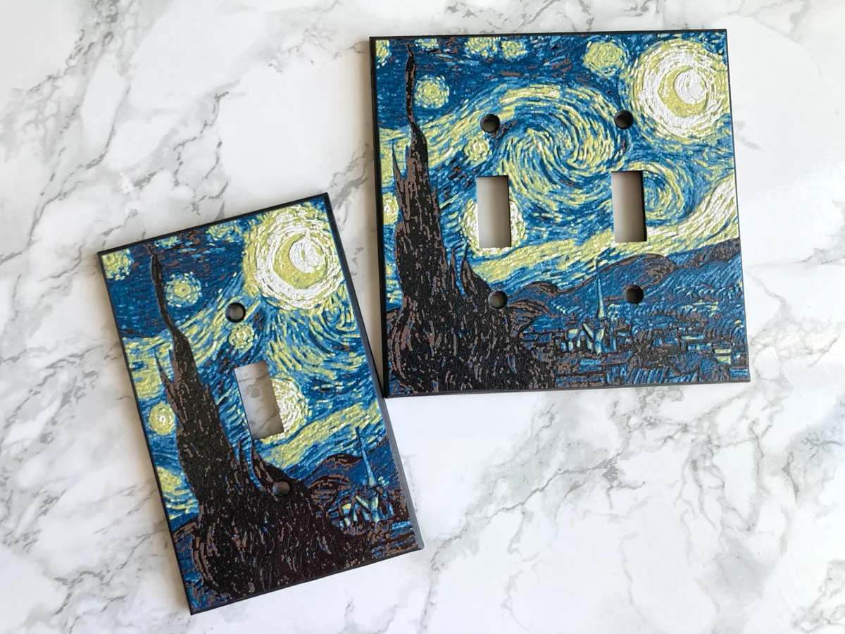 Van Gogh Starry Night Light Switch Covers, photo 4 of 4 - Van Gogh Starry Night Light Switch Covers Mobile & Device Accessories