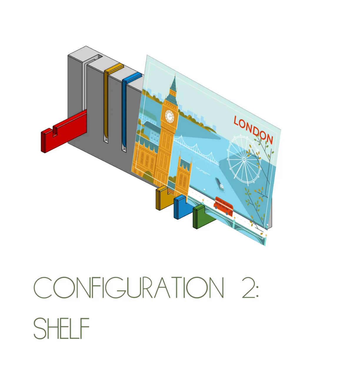 wall key holder/ tiny shelf / wall flip hanger, photo 3 of 4 - wall key holder/ tiny shelf / wall flip hanger Household