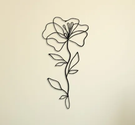 Flower wall art