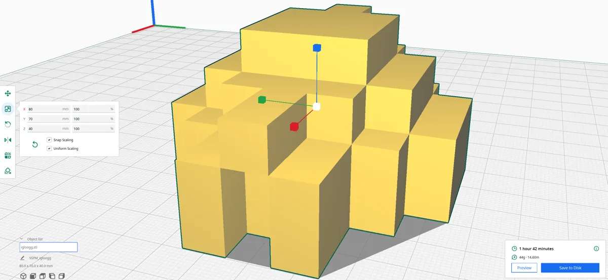Minecraft Igloo Solid Game Export, photo 2 of 4 - Minecraft Igloo Solid Game Export Tools