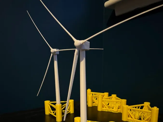 Wind Turbine Model Scaled and Realistic 15MW - Other Miniatures, in stock in India