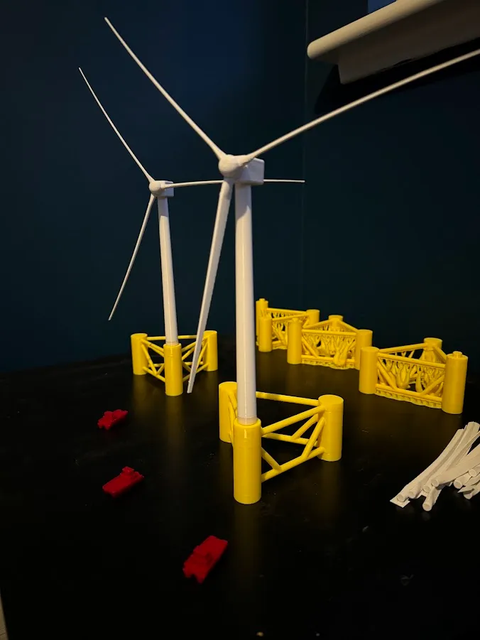 Wind Turbine Model Scaled and Realistic 15MW, photo 4 of 4 - Wind Turbine Model Scaled and Realistic 15MW Miniatures