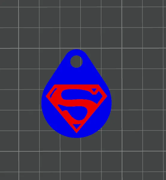 Llavero logo Spiderman & Superman, photo 3 of 4 - Llavero logo Spiderman & Superman Keychains
