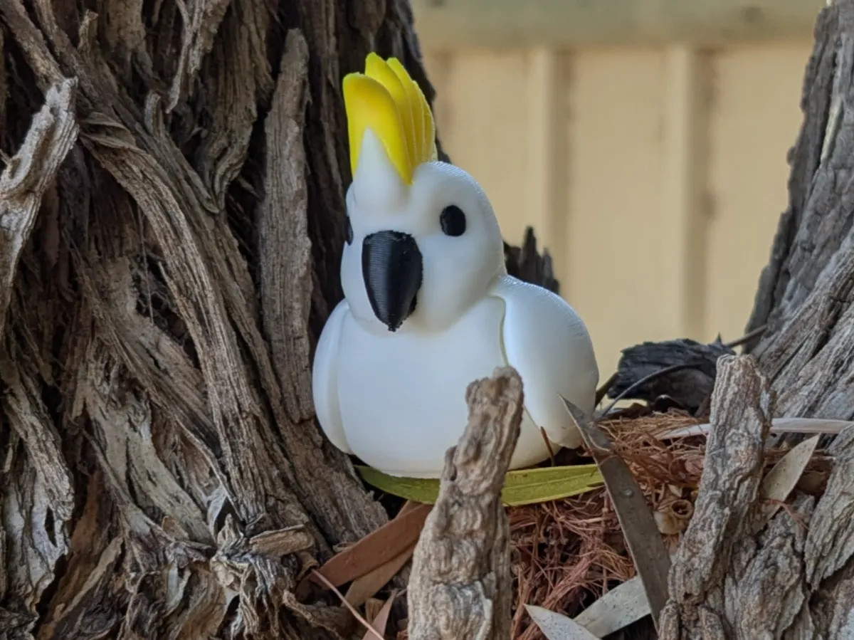 Cockatoo fidget toy