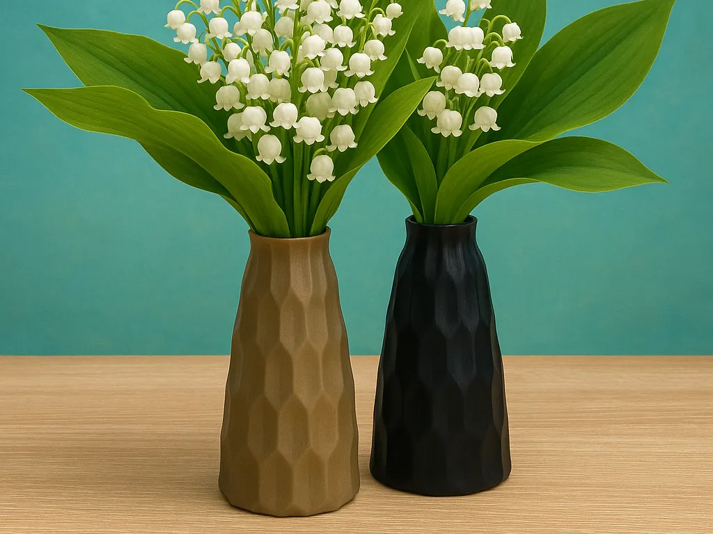 Faceted Lily Vase