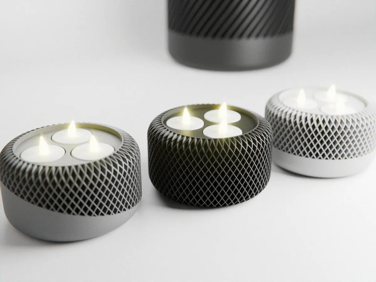 Modern Japandi Tealight Candle Holder (3 versions)