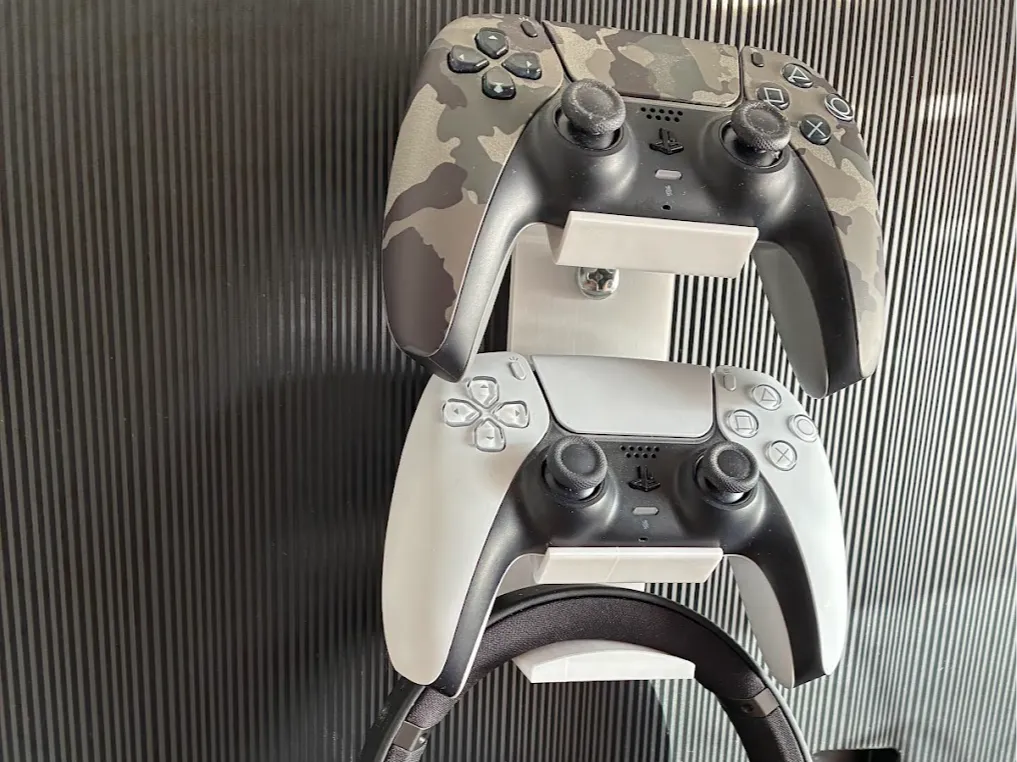 Support manettes PS5 et casque sur fixation VESA