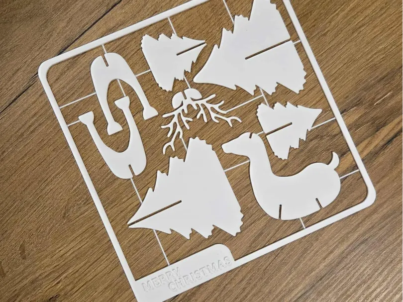 Christmas Deer and trees Kit Card.