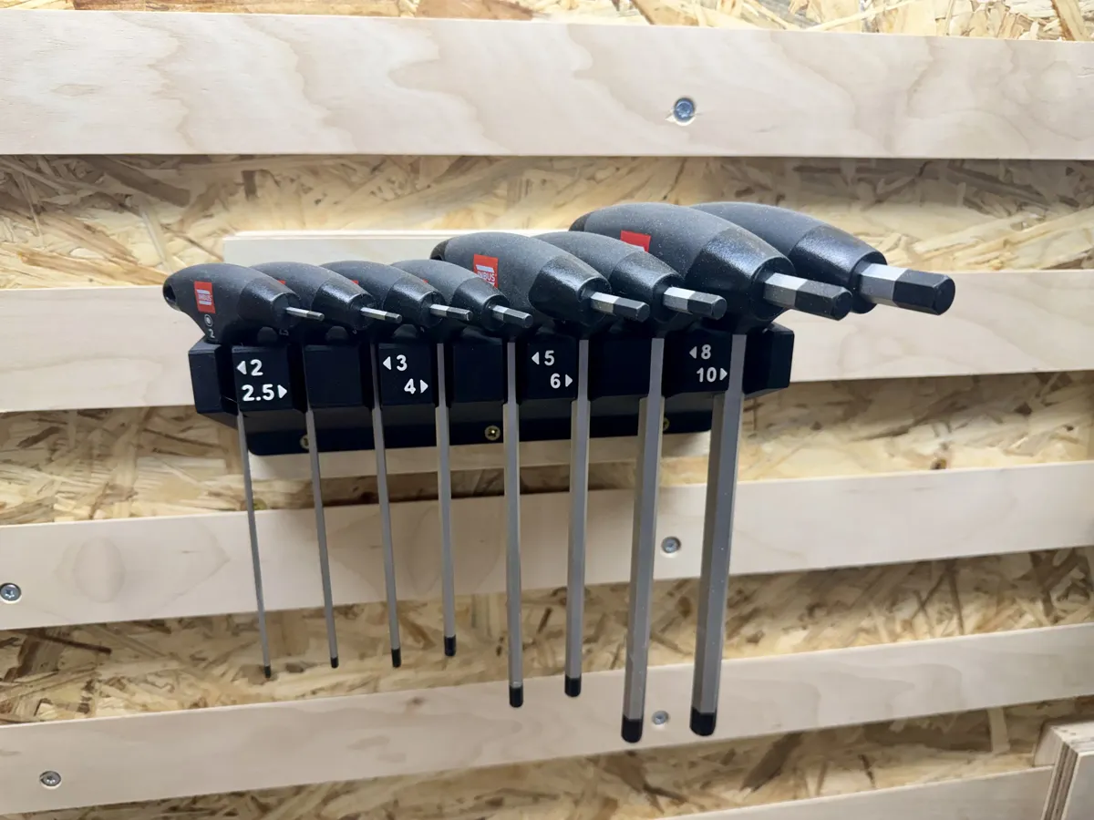 T-Handle Hex (Allen) Holder Wall Mount & Organizer, photo 3 of 4 - T-Handle Hex (Allen) Holder Wall Mount & Organizer Tools & Workshop
