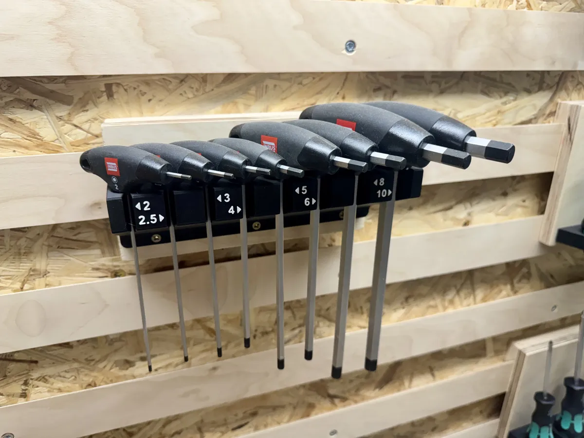 T-Handle Hex (Allen) Holder Wall Mount & Organizer, photo 4 of 4 - T-Handle Hex (Allen) Holder Wall Mount & Organizer Tools & Workshop