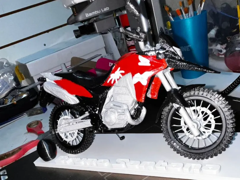 Motorcycle Model Kit Figurine
