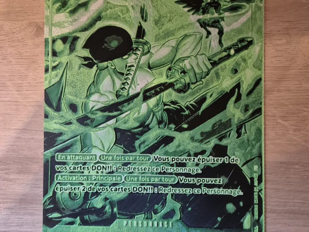 carte one piece roronoa zoro