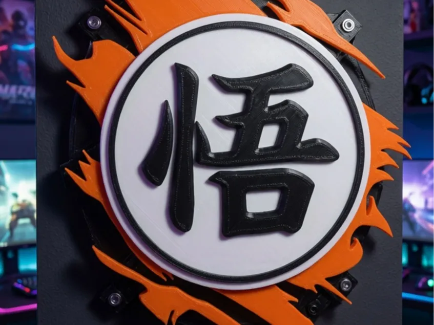 DRAGON BALL Z, GO KANJI WALL ART