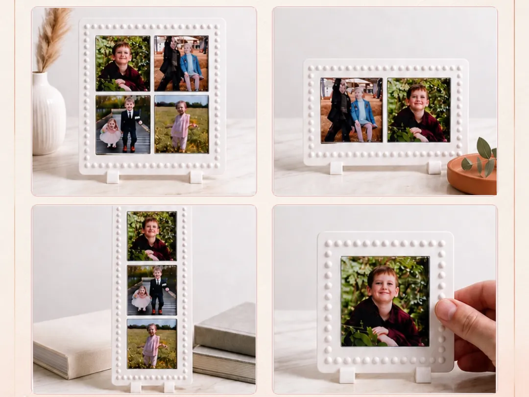 Beaded Mini Frame - 2x2 Photo Magnet