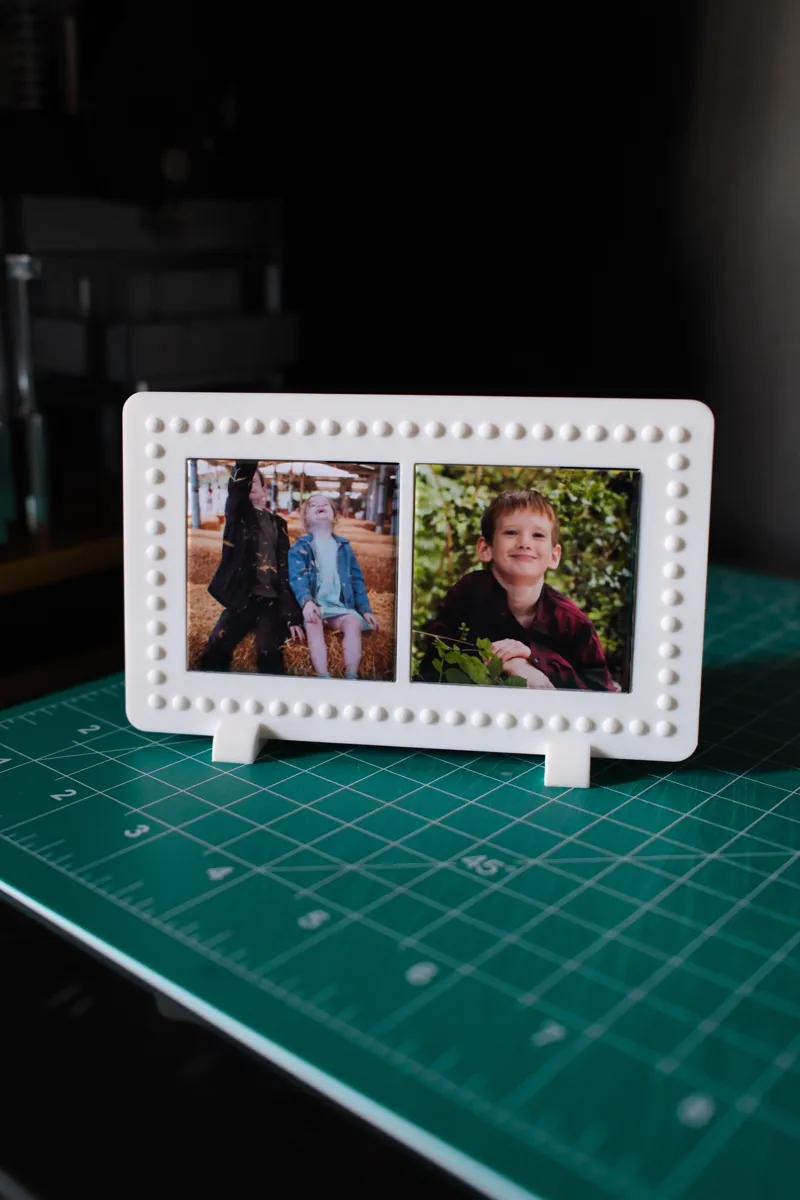 Beaded Mini Frame - 2x2 Photo Magnet, photo 3 of 4 - Beaded Mini Frame - 2x2 Photo Magnet Gifts & Occasions