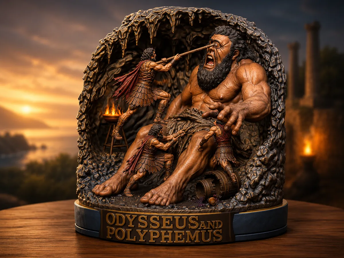 Odysseus & Polyphemus, Odyssey Cave Light - Mythology & Gods, in stock