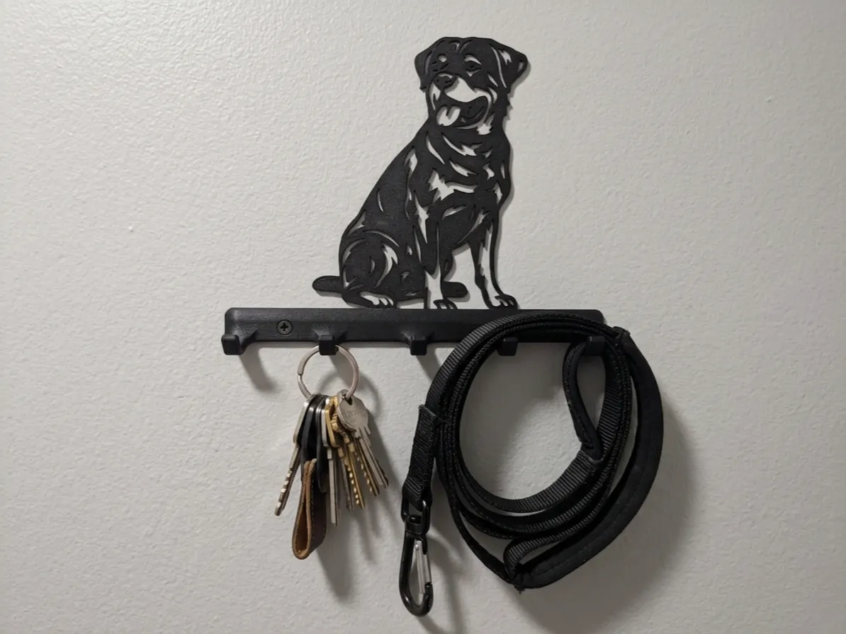 Rottweiler Schlüsselbrett & Hundeleinen-Halter - Pets, in stock in India