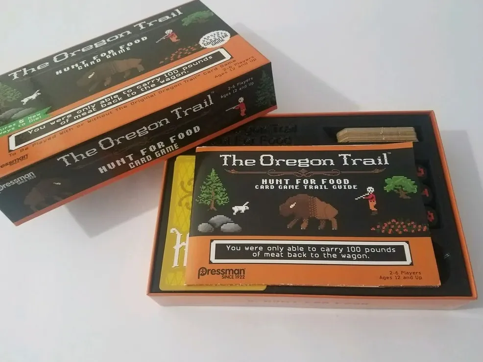 The Oregon Trail Hunt For Food Card Game Insert - Card Deck Boxes & Card Holders, in stock