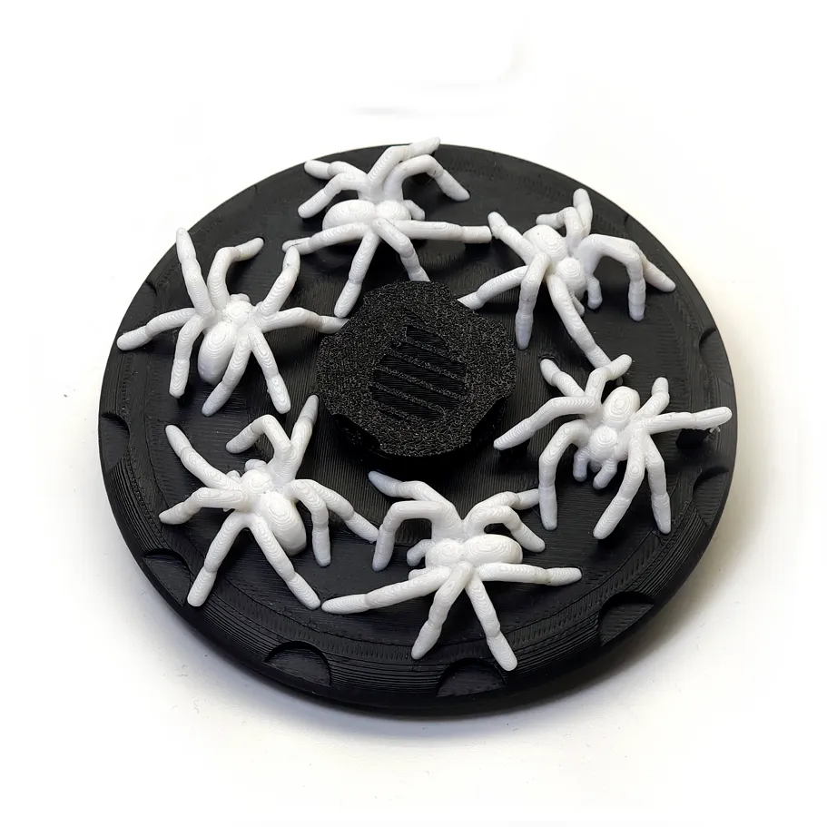 White Spider Zoetrope Spinner (READ DESCRIPTION) - Animal Fidget Toys, in stock in India