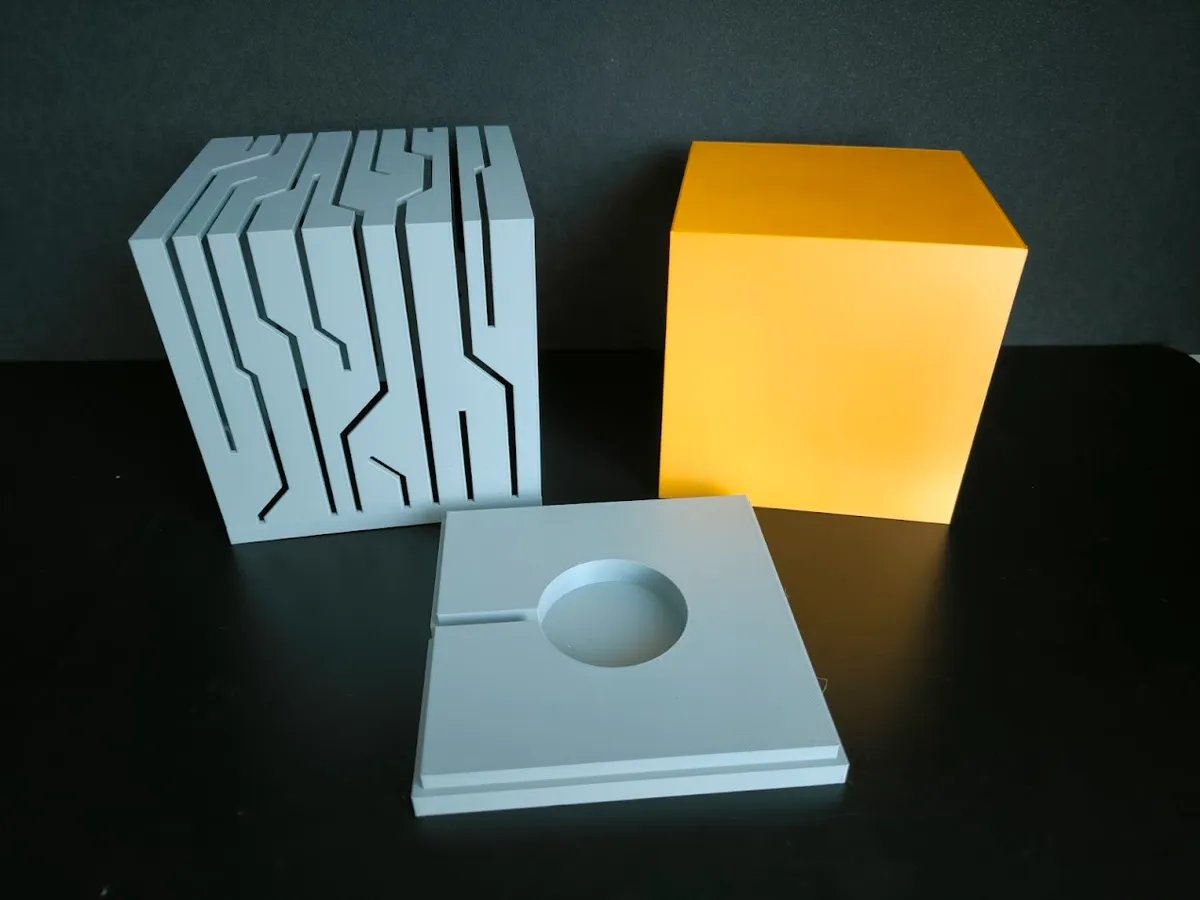 Cube Lamp, photo 3 of 4 - Cube Lamp Lamps & Lighting
