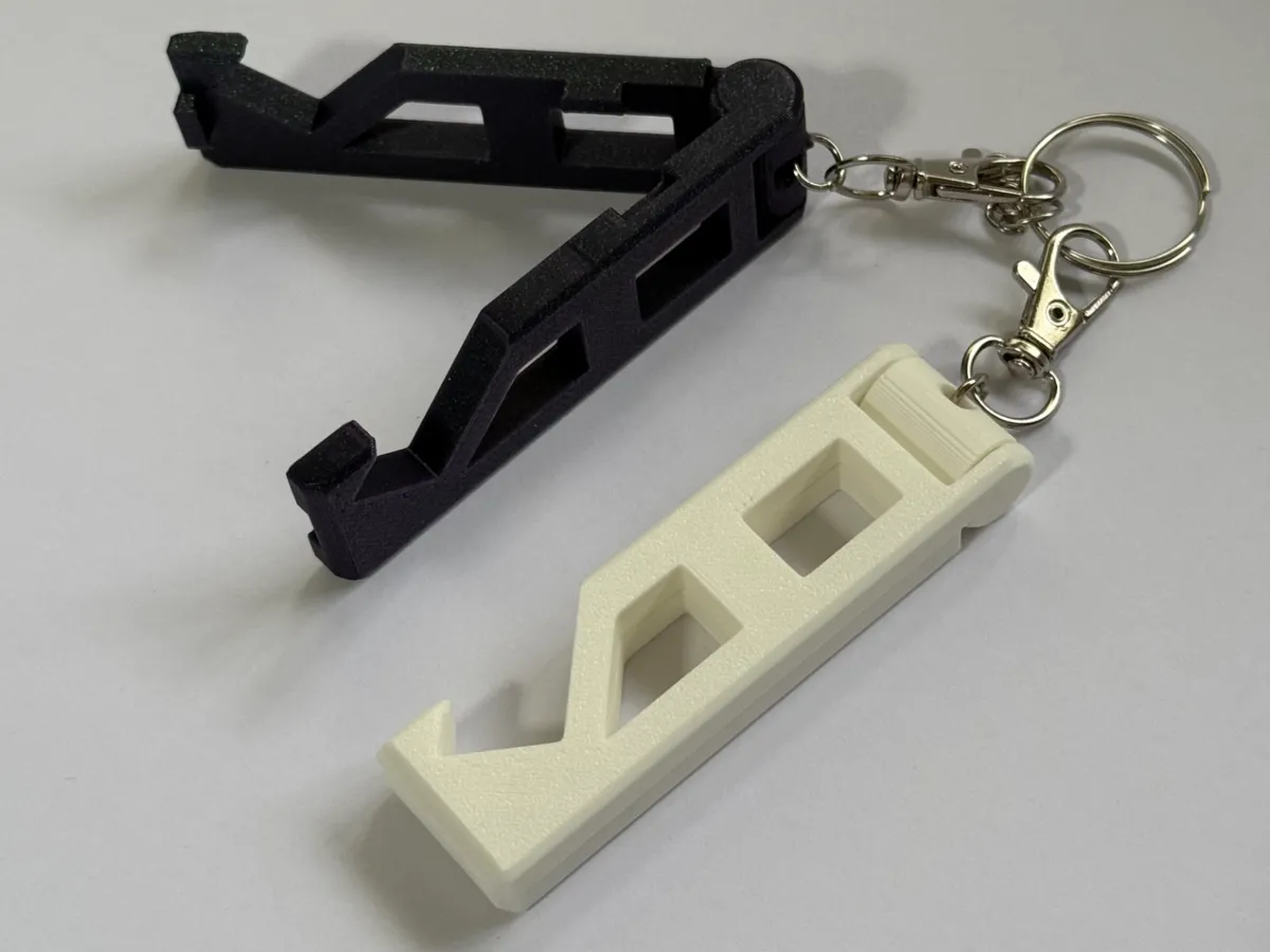 Phone Holder Stand with Keychain Clip - Tool & EDC Keychains, in stock