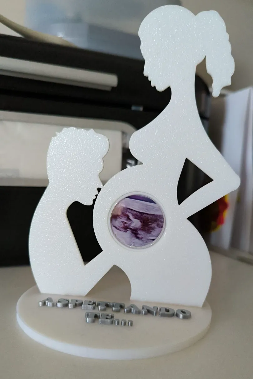 Ultrasound frame with Photo andCustomizable Phrase - Photo Gifts, in stock