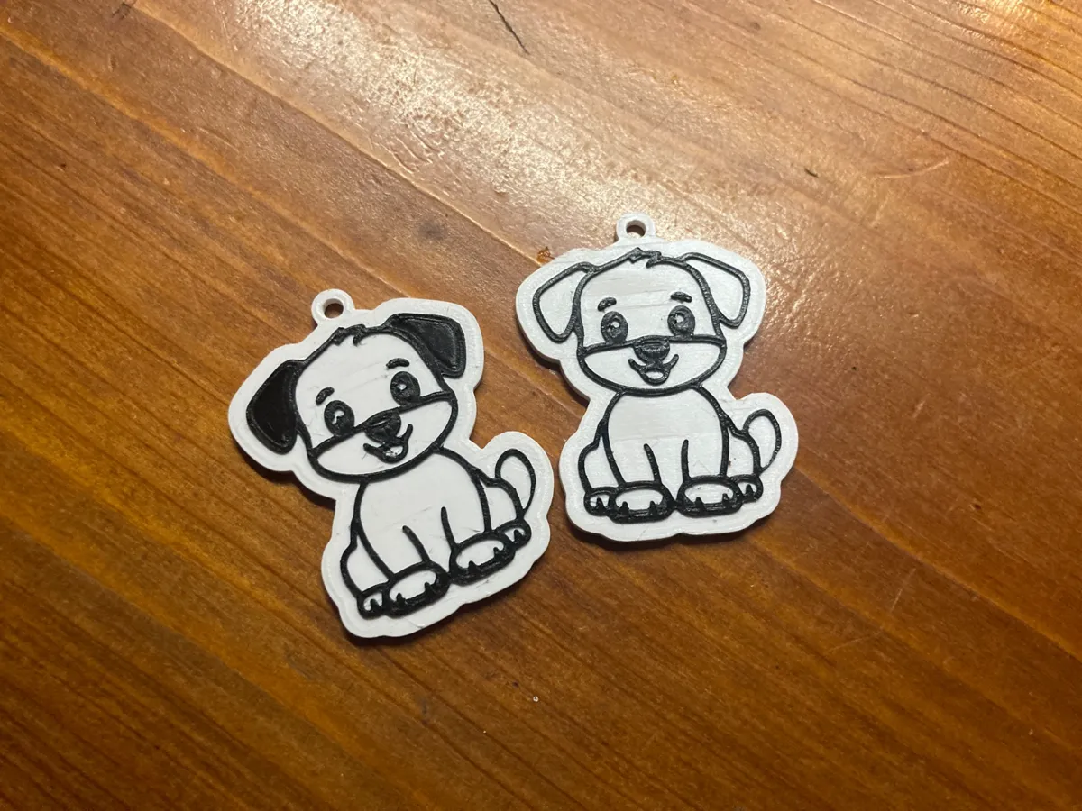 Cute dog - (doggo) keychain, photo 2 of 2 - Cute dog - (doggo) keychain Keychains