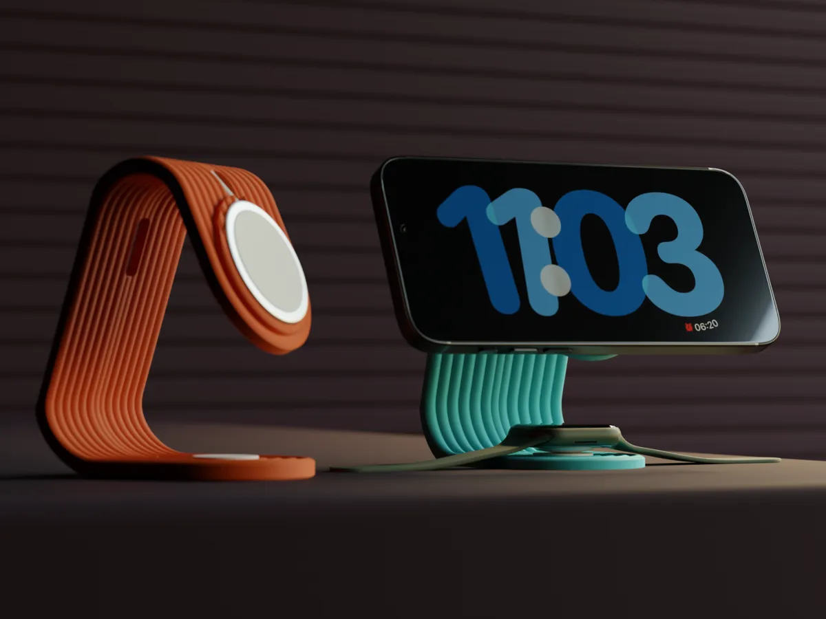 iPhone and Apple Watch MagSafe Charging Stand