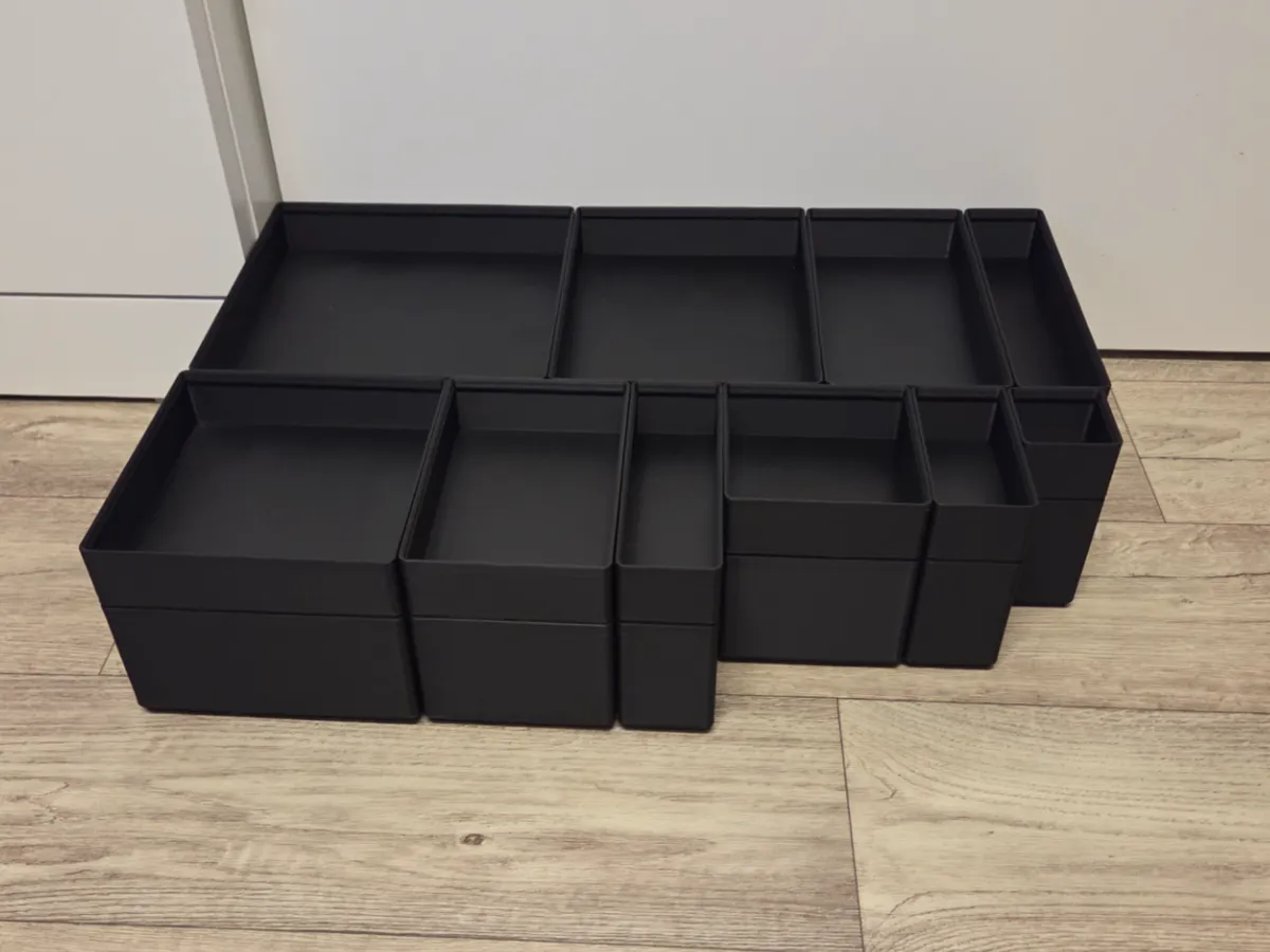 Gridfinity full and half height stackable