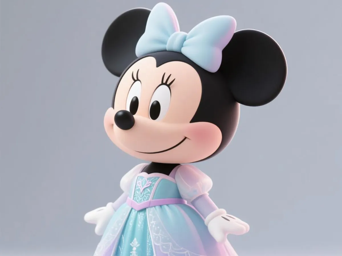 Minnie Mouse in Elsa Dress