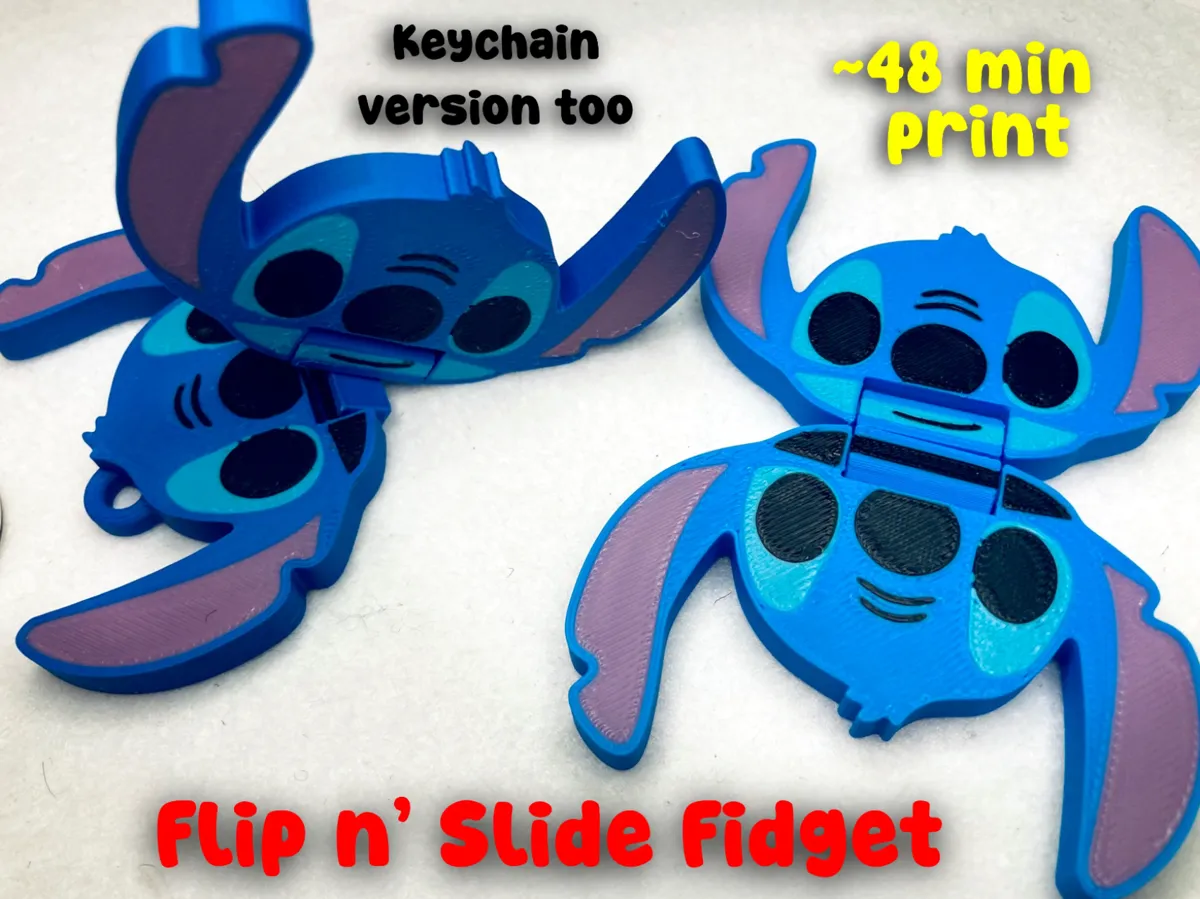 Stitch Slider + Flip Fidget and Keychain - Quick - Slider & Puzzle Keychains, in stock in India