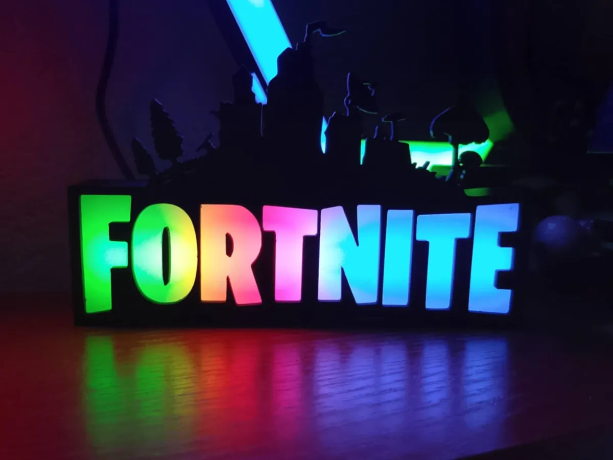 FORTNITE LED Sign, RGB Gaming Lamp